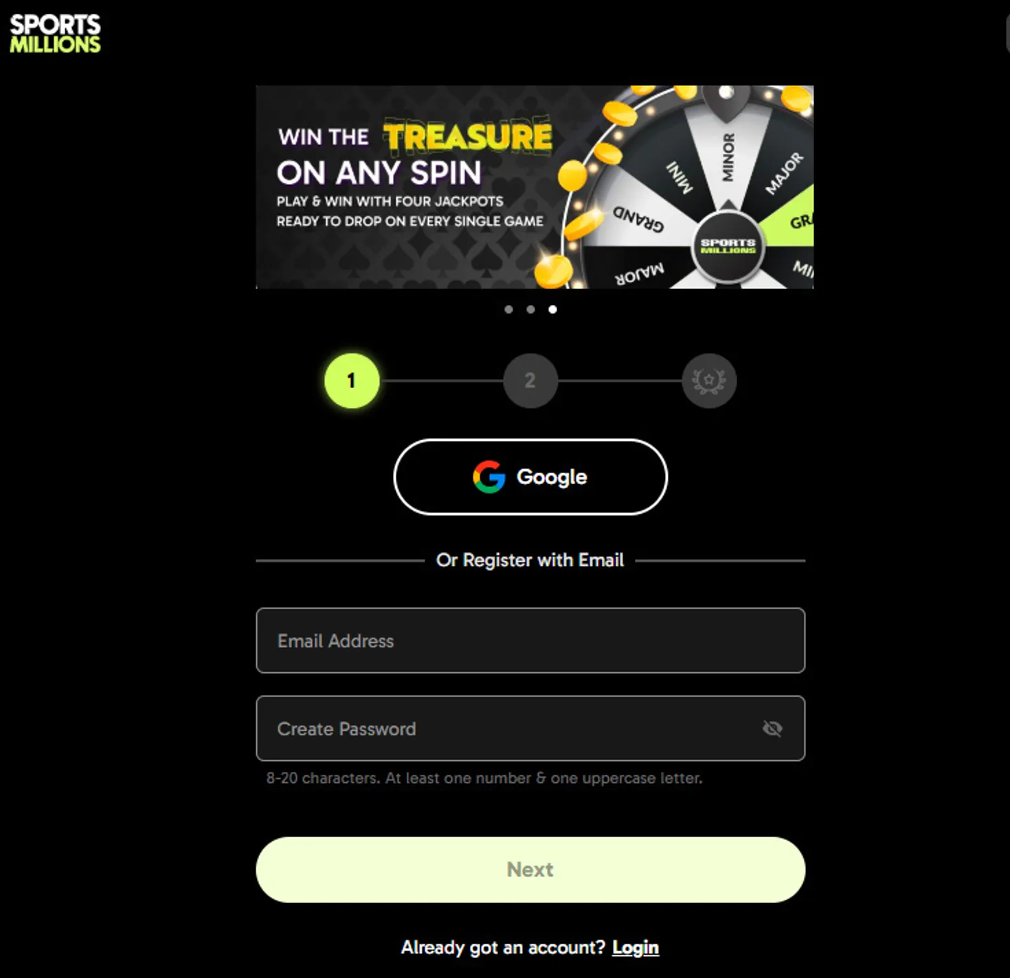 Cccbet login
